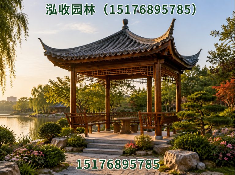 西安京津冀防腐木工程展示图
